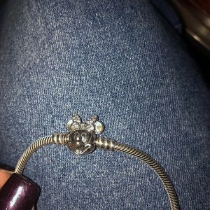 Minnie mouse Pandora charm bracelet